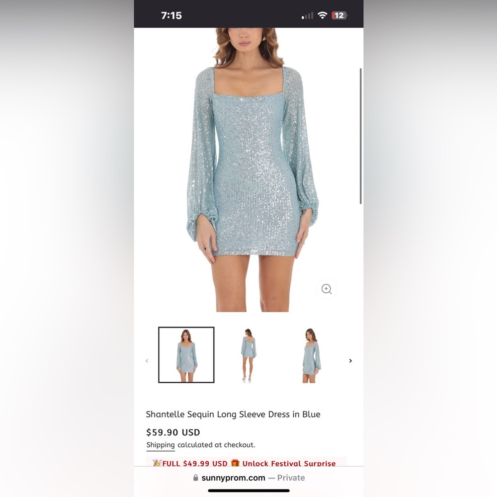 Hoco dress size xs
